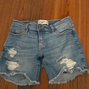 ripped jean shorts